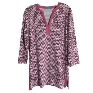 J. McLAUGHLIN for Dillards Geometric Patterned Tunic Top Size XL - QUIET LUXURY!